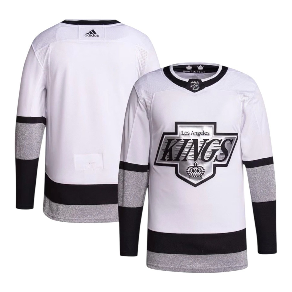 Adidas Los Angeles Kings Authentic Primegreen Jersey Sz 44 White Away NHL Hockey